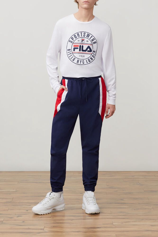 Fila Brickston Wind Navy Pants Mens - NZ 45601-FMBX